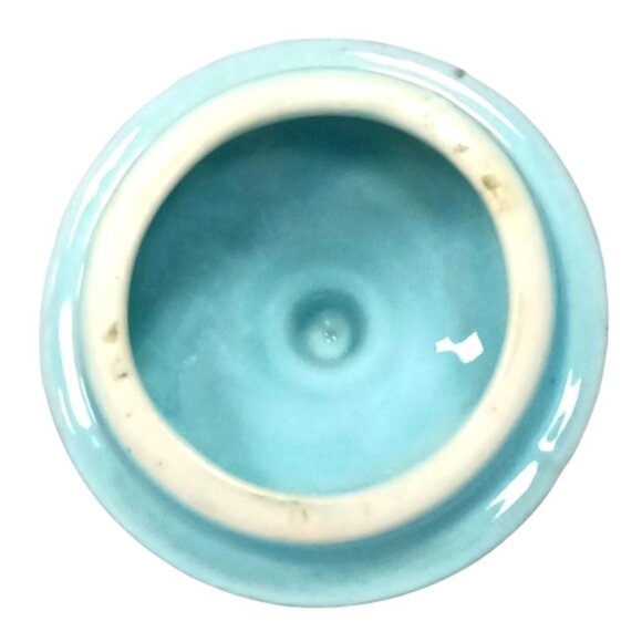 Vintage Lusterware Iridescent Duck‎ Egg Blue 22k Gold Trim Lidded Sugar Bowl - Picture 8 of 14